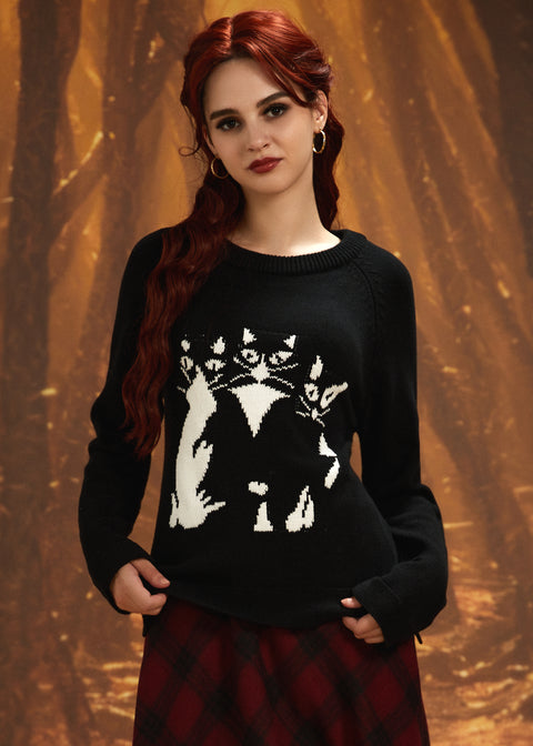 Voller Nostalgie Rundhalspullover-6