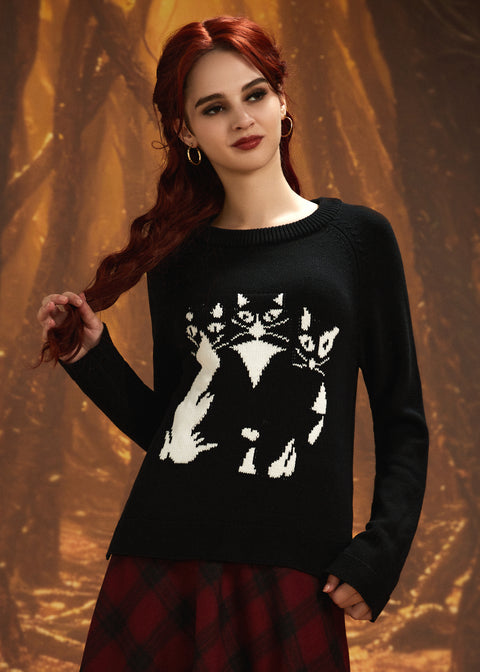 Voller Nostalgie Rundhalspullover-3