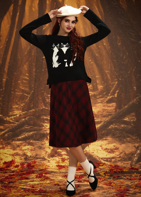 Voller Nostalgie Rundhalspullover-4