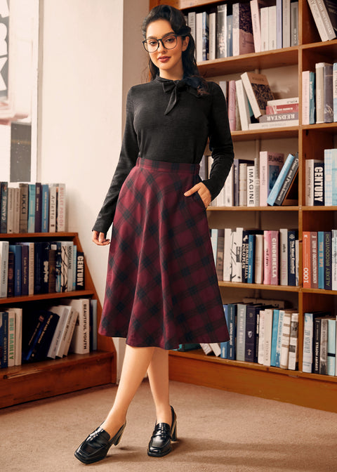 Rydell High Revisited Langarm-Top mit Bindekragen-4