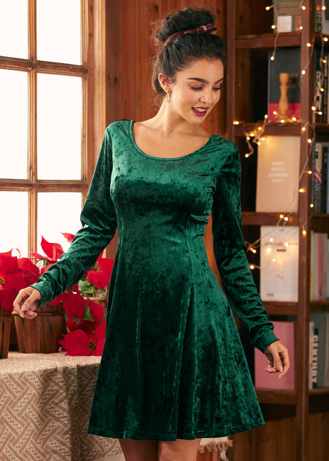 Retro Radiance Fit&Flare Kleid-4