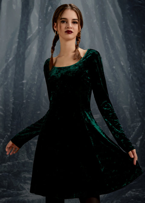 Retro Radiance Fit&Flare Kleid-6