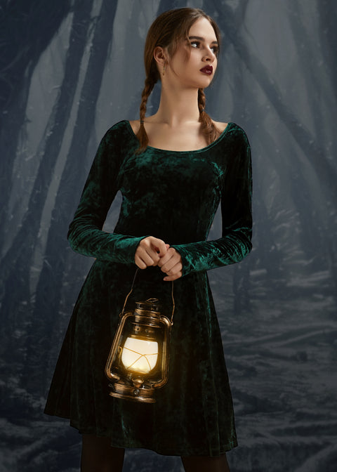 Retro Radiance Fit&Flare Kleid-5