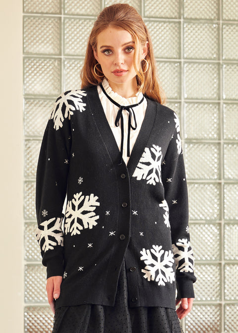 Whispers of Winter Snowflake Sweater-4