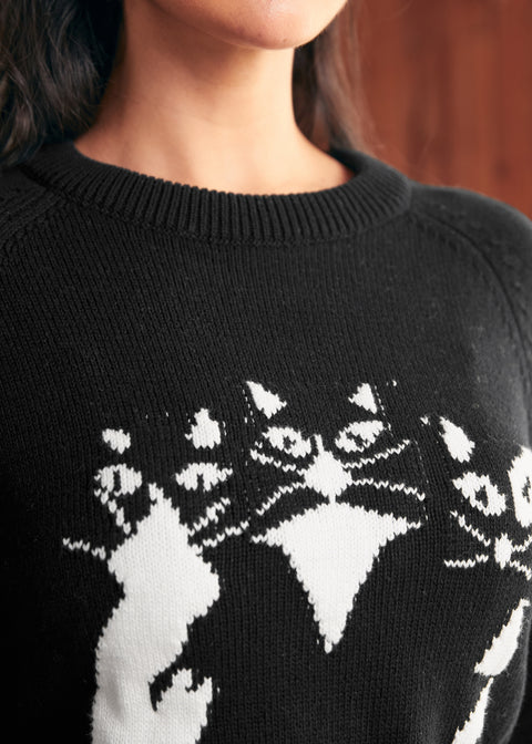 Voller Nostalgie Rundhalspullover-1