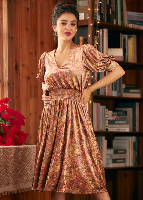 Bohemian Rhapsody Ballonärmelkleid-1