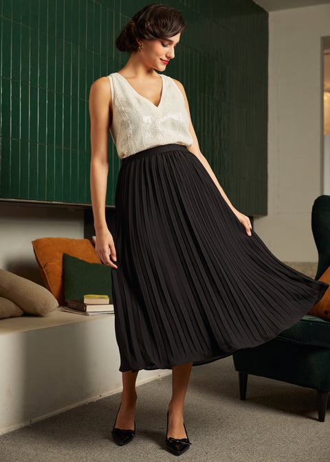 Klassisches, süßes Tanktop mit doppeltem V-Ausschnitt-2