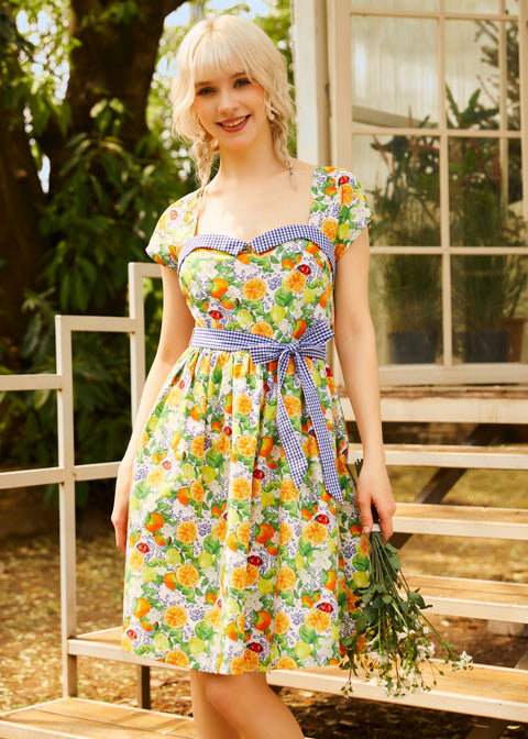 Citrus Serenade Kleid-2