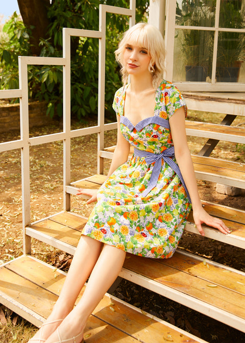 Citrus Serenade Kleid-3