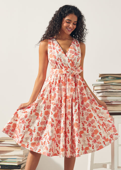 Instant Energy Faux-Wickelkleid-1