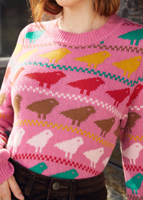 „Notes of Nostalgia“-Pullover mit Rundhalsausschnitt-1