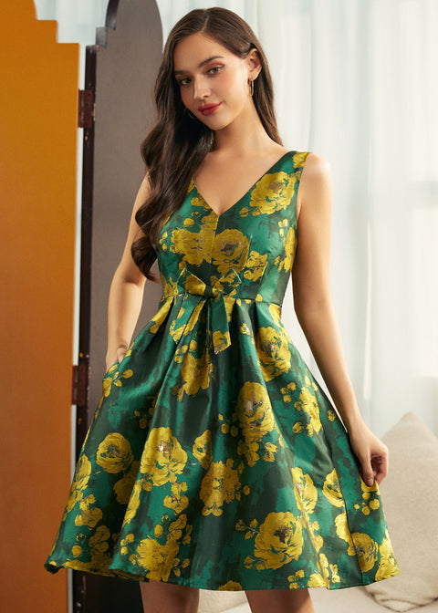 Gilded Garden Fit&Flare Kleid-3