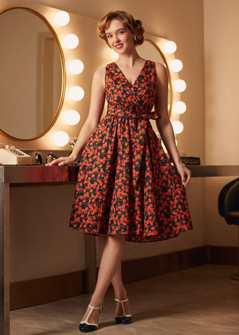 Instant Energy Faux Wrap Dress-3