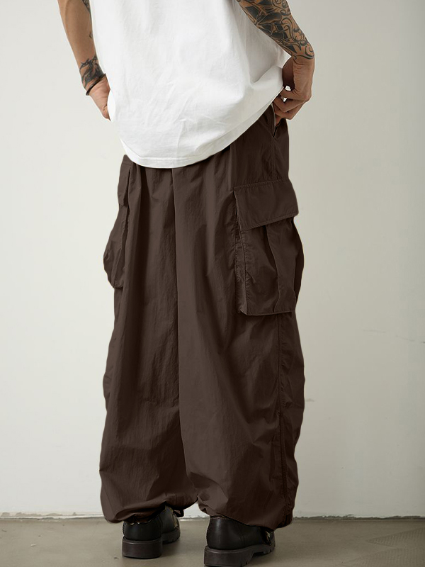 Men's Big Pocket Bound Feet Cargo Pants-1
