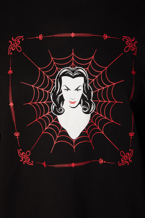 Sweatshirt mit Vampirprint-1