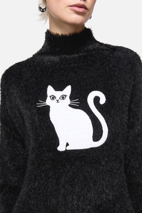 Catkins Bouclé-Strickpullover-4