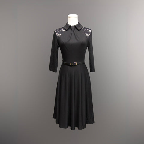 Shelley - Kleid mit angedeuteter Schleife, tailliert und ausgestellt-1