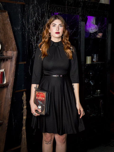 Shelley - Kleid mit angedeuteter Schleife, tailliert und ausgestellt-5