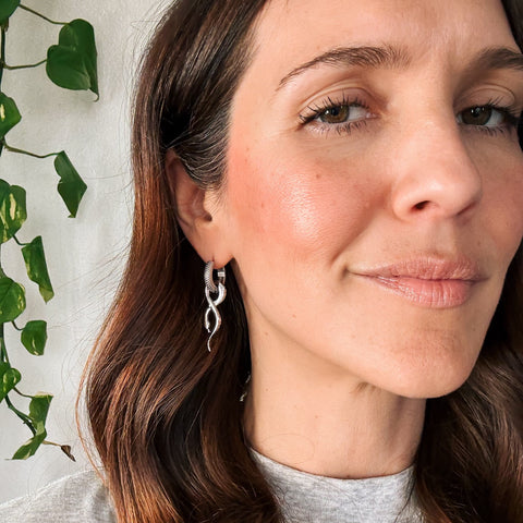 Schlangen-Chongy-Huggie-Hoop-Anhänger-6