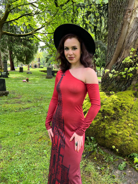 Elspeth - Bequemes Maxikleid im Kathedralenstil-5