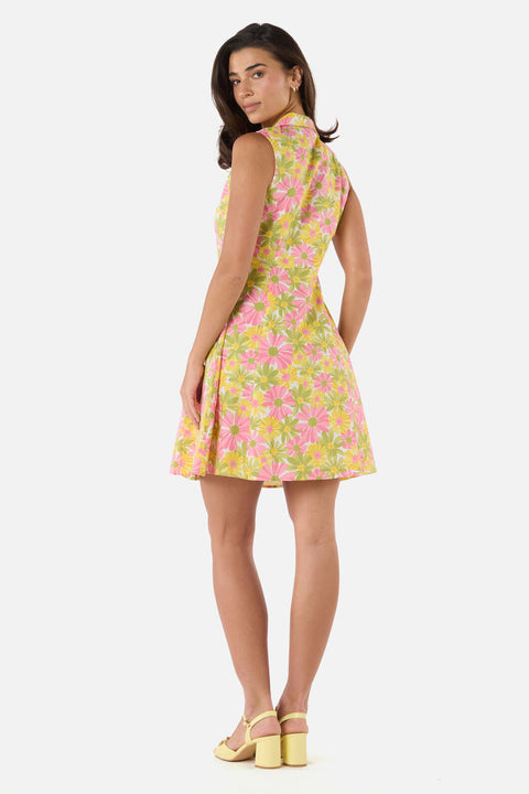 Vintage Daisy Mini-Hemdkleid-4