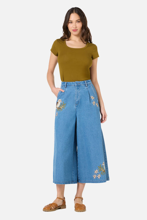 Kooka&Wattle Denim Culotte-3
