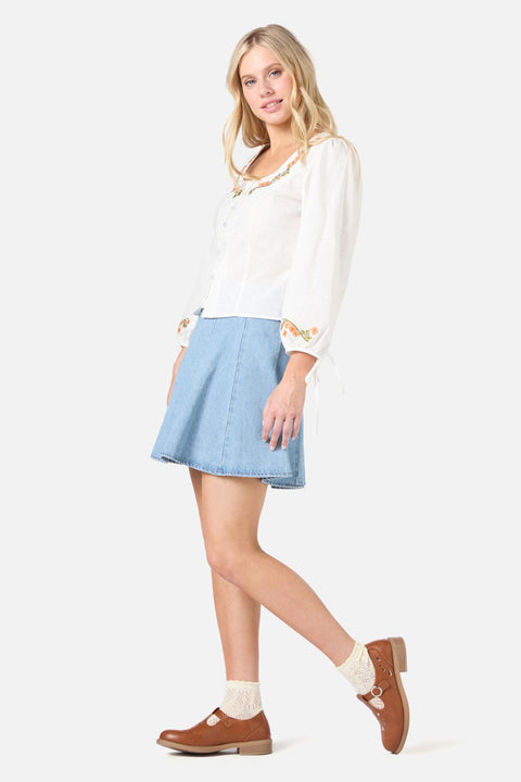 Besticktes Oberteil „Blumenkind“-3