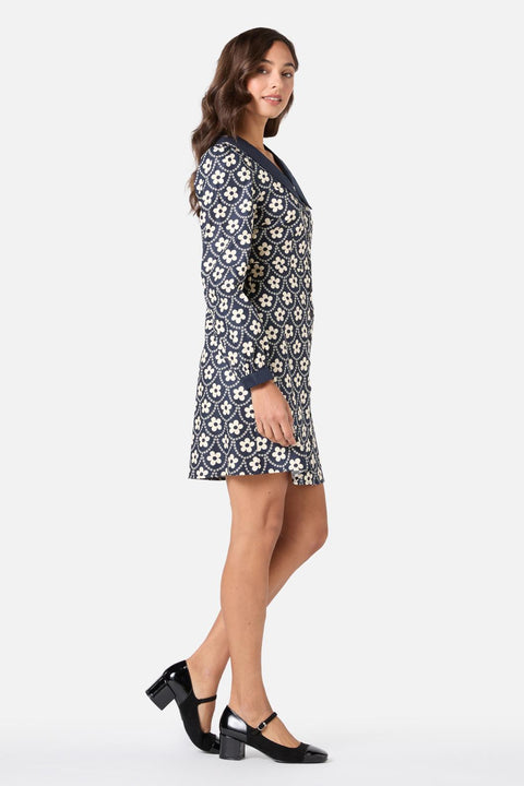 Megan Minikleid mit süßem Kragen-8