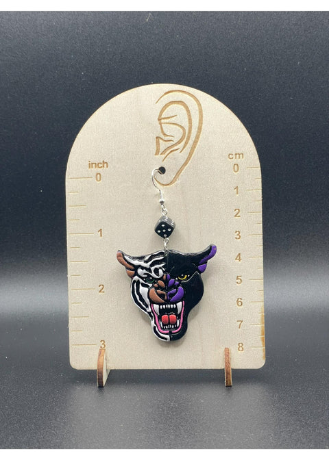 Tattoo Love Panther Tiger Ohrringe-1