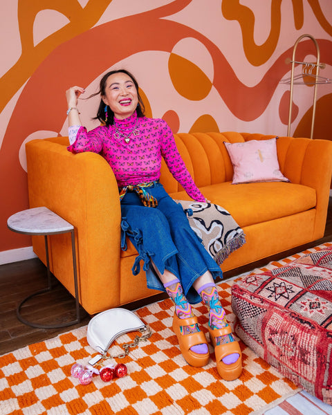 Disco Schwarze Transparente Socken-Set-4