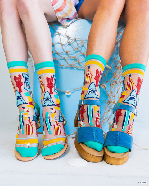 JAWS 50th Anniversary Sheer Crew Sock-7