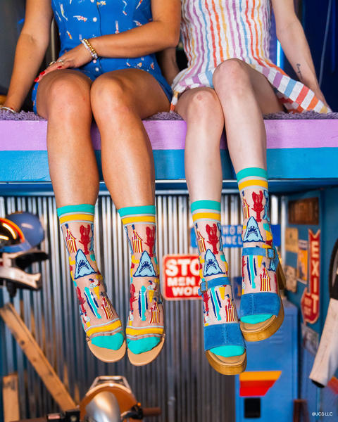 JAWS 50th Anniversary Sheer Crew Sock-4