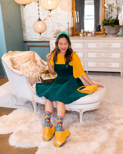 Tapestry Vines Sheer Crew Sock-3