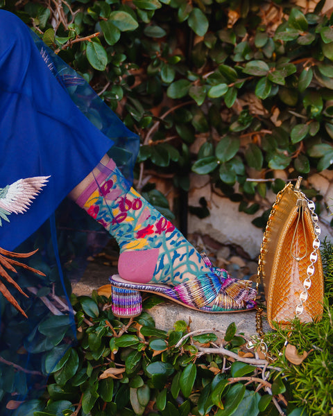 Tapestry Vines Sheer Crew Sock-4