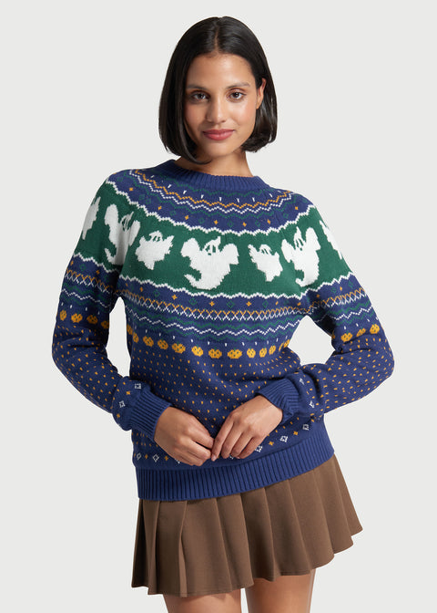Fröhliche Gruselmomente Fair Isle Pullover-8